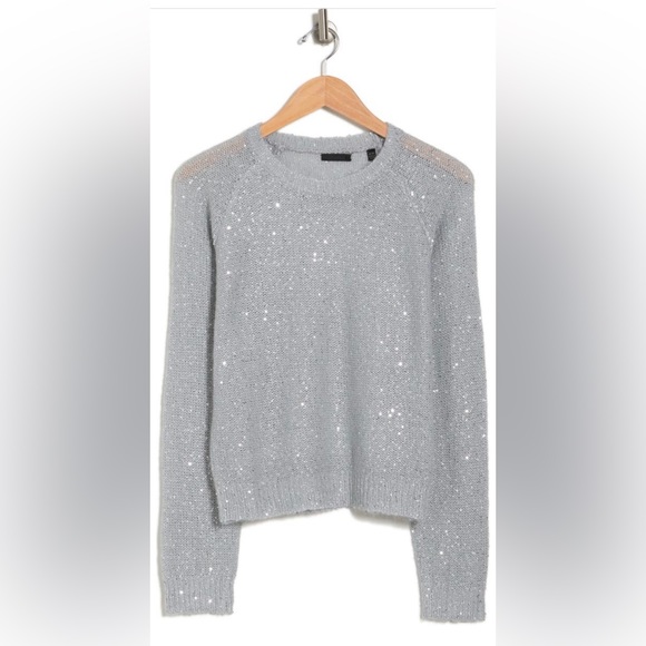 ATM ANTHONY THOMAS MELILLO Sequin Wool bland long sleeve sweater - Picture 3 of 9